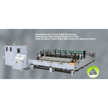 Full-Automatic Toilet Paper Rewinding, Embossing, Perforating and Cutting Production Line